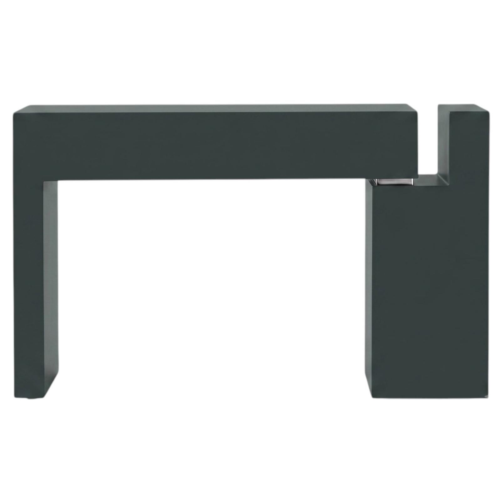 Italian Matt Lacquered MDF Console Table Mogg Berlino - Dainelli Studio RAL 6012