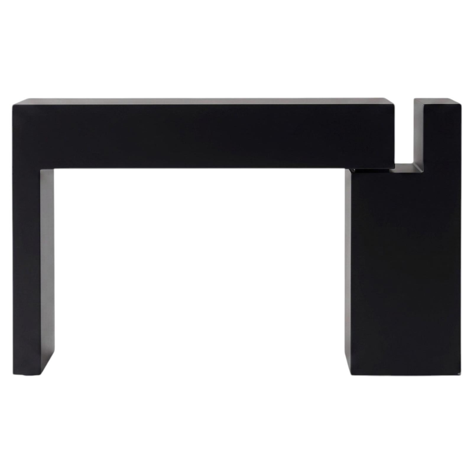 Italian Matt Lacquered MDF Console Table Mogg Berlino - Dainelli Studio RAL 9017