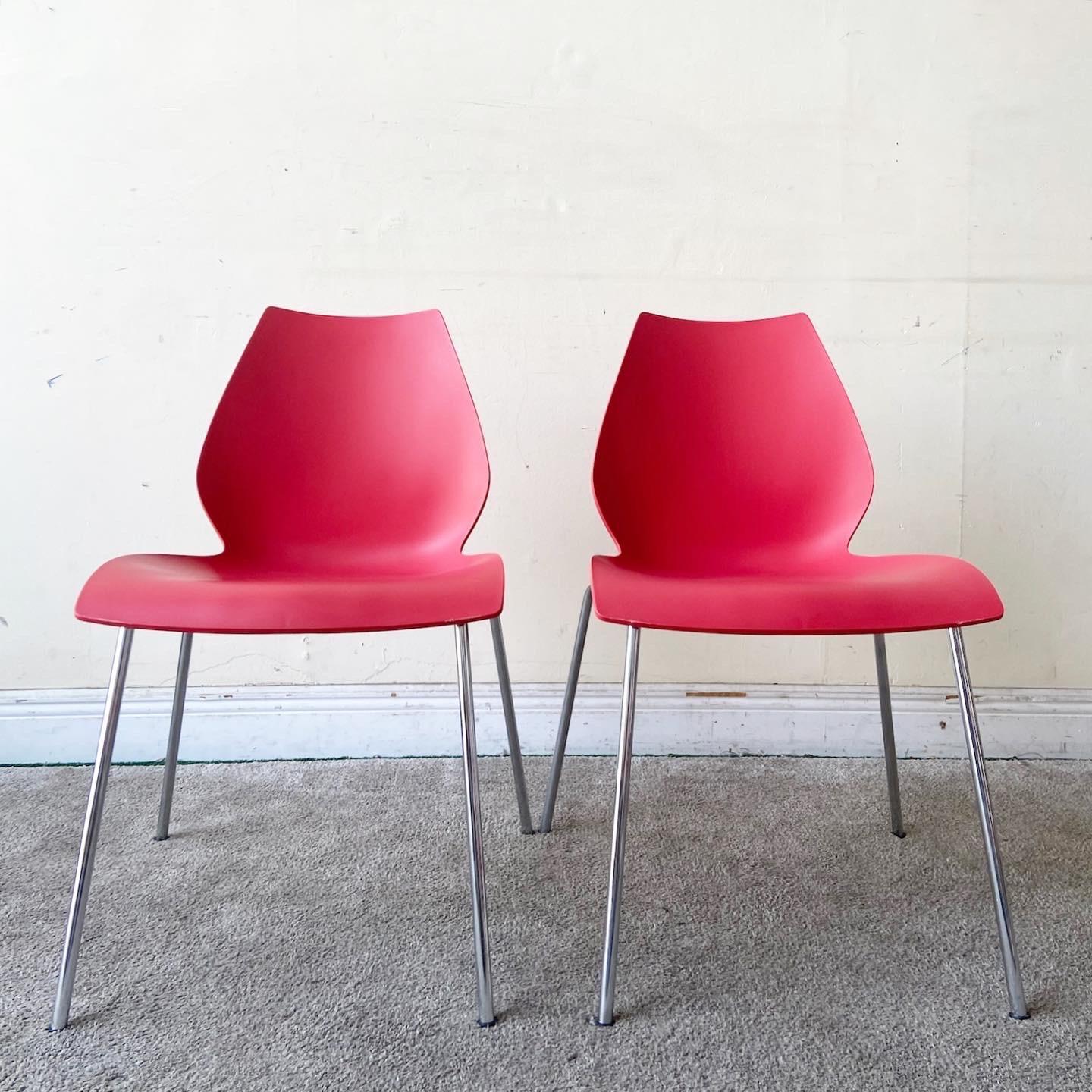 Sedia Maui italiana Vico Magistretti per Kartell - una coppia In condizioni buone in vendita a Delray Beach, FL