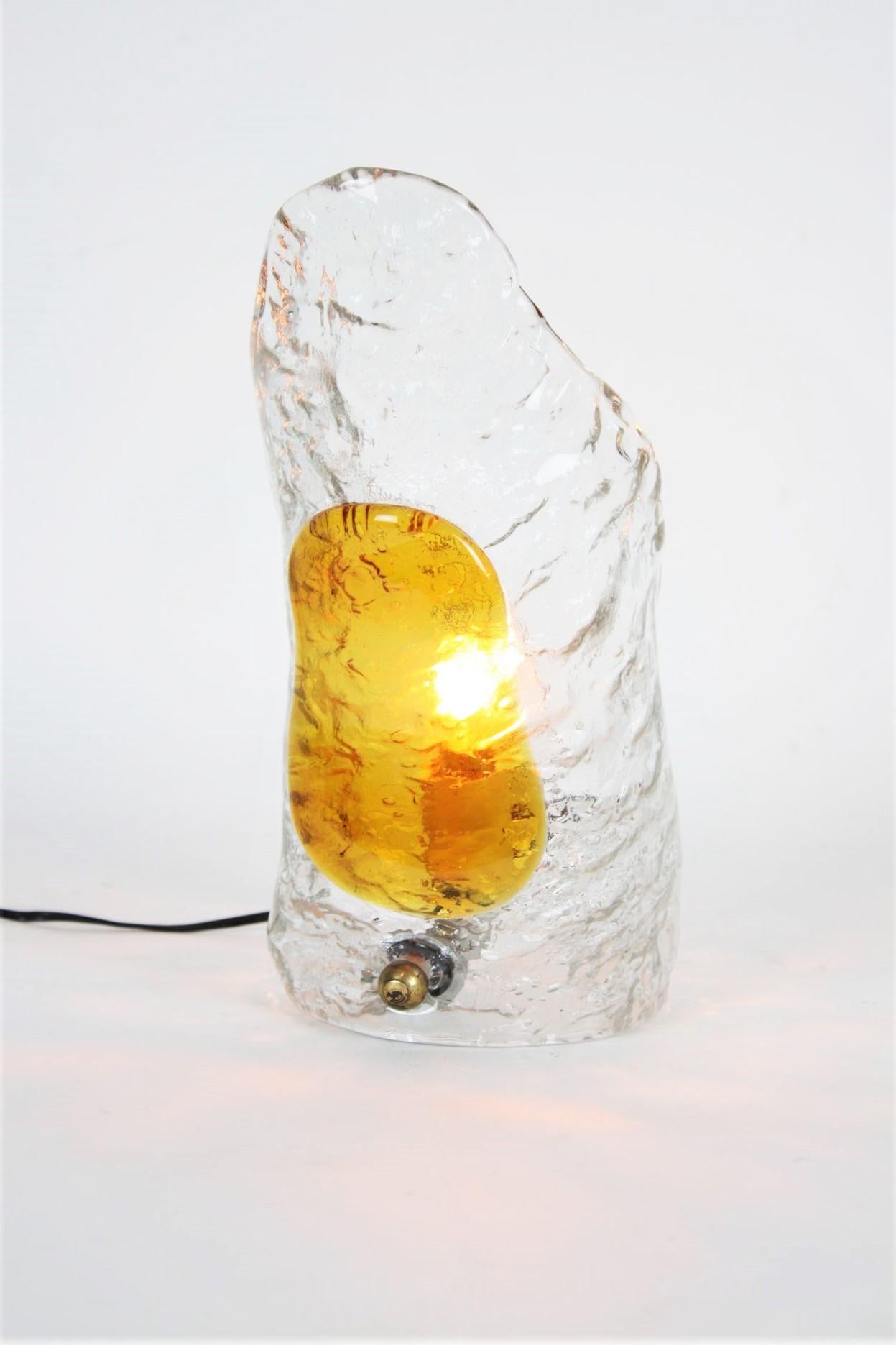 Mid-Century Modern Mazzega Murano Table Lamp, Italy, 1960s For Sale