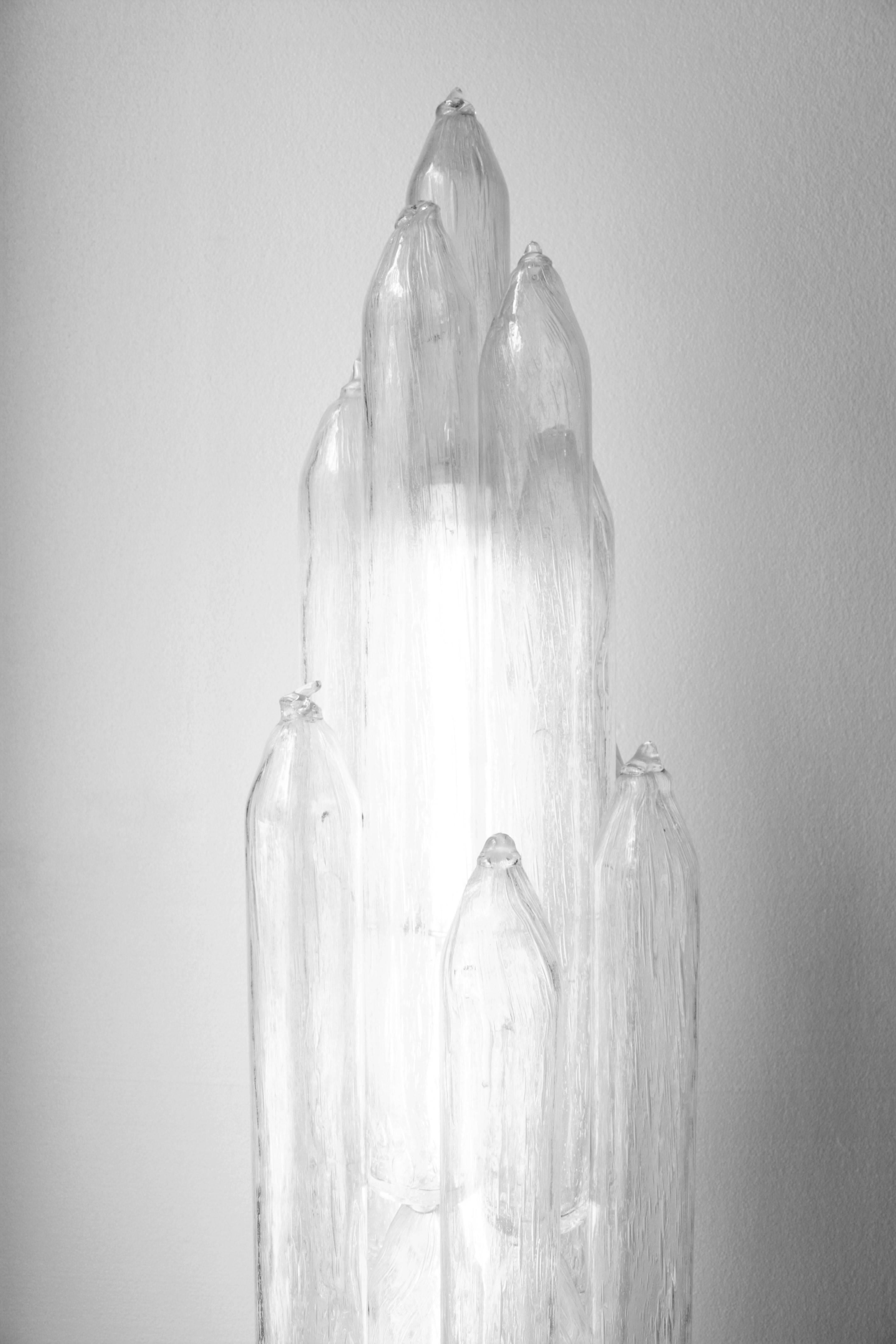 Carlo Nason Mazzega Rocket Glass Floor Lamp, Italy, 1960s In Good Condition For Sale In Barcelona, ES