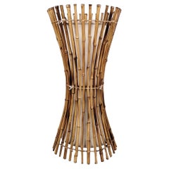 Italian MCM Bamboo Franco Albini Style Table Lamp