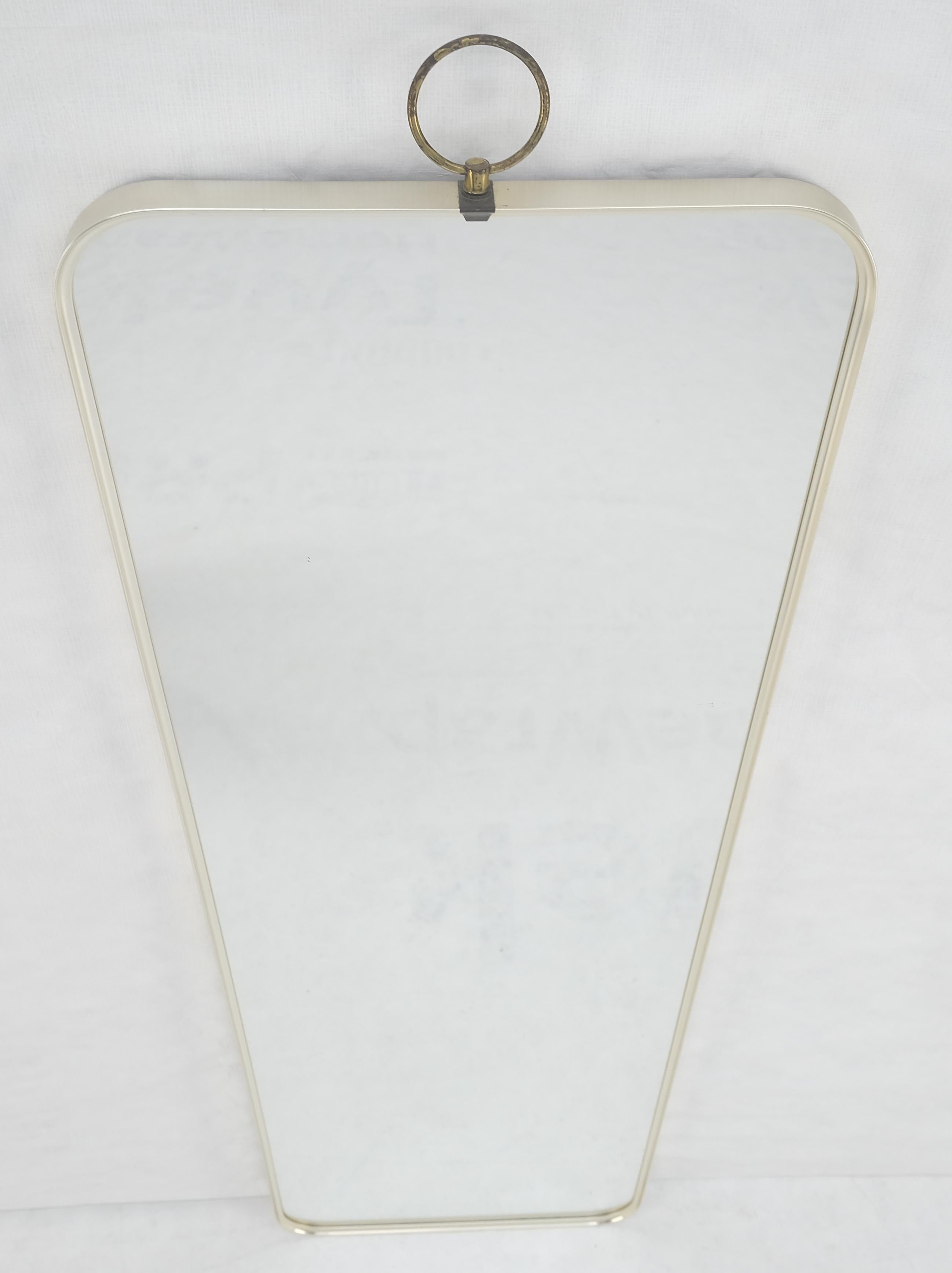 Miroir mural italien MCM c1970s en aluminium 15x51