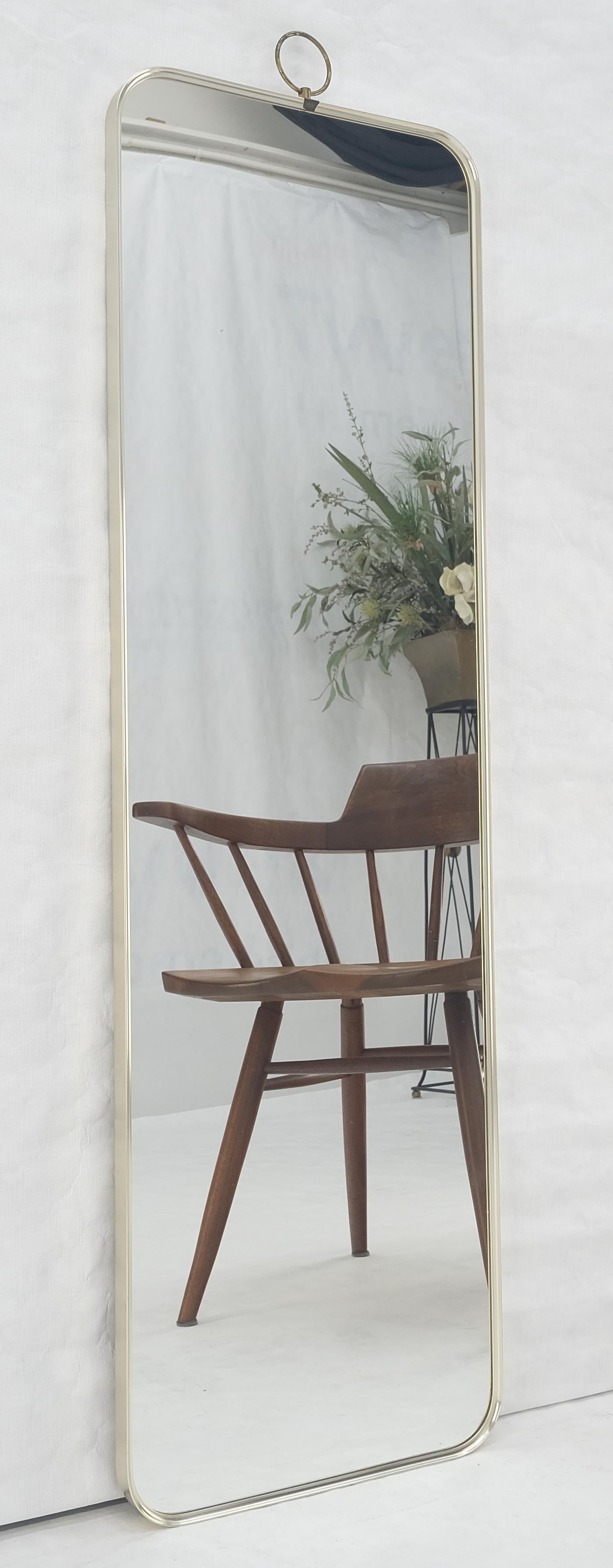 Aluminium Miroir mural italien MCM c1970s en aluminium 15x51