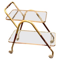 Italian MCM Gio Ponti Style Bar Cart