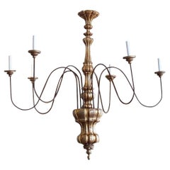 Italian Mecca, Giltwood Chandelier