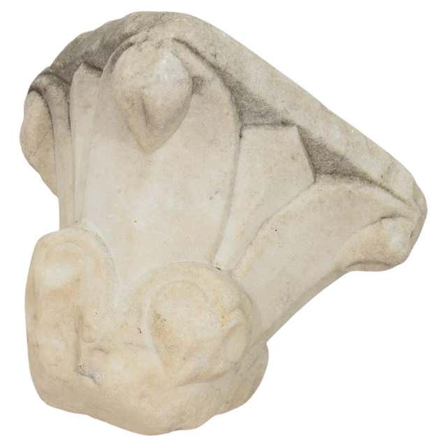 16th Century Ligurian Stone Half-Capital For Sale at 1stDibs