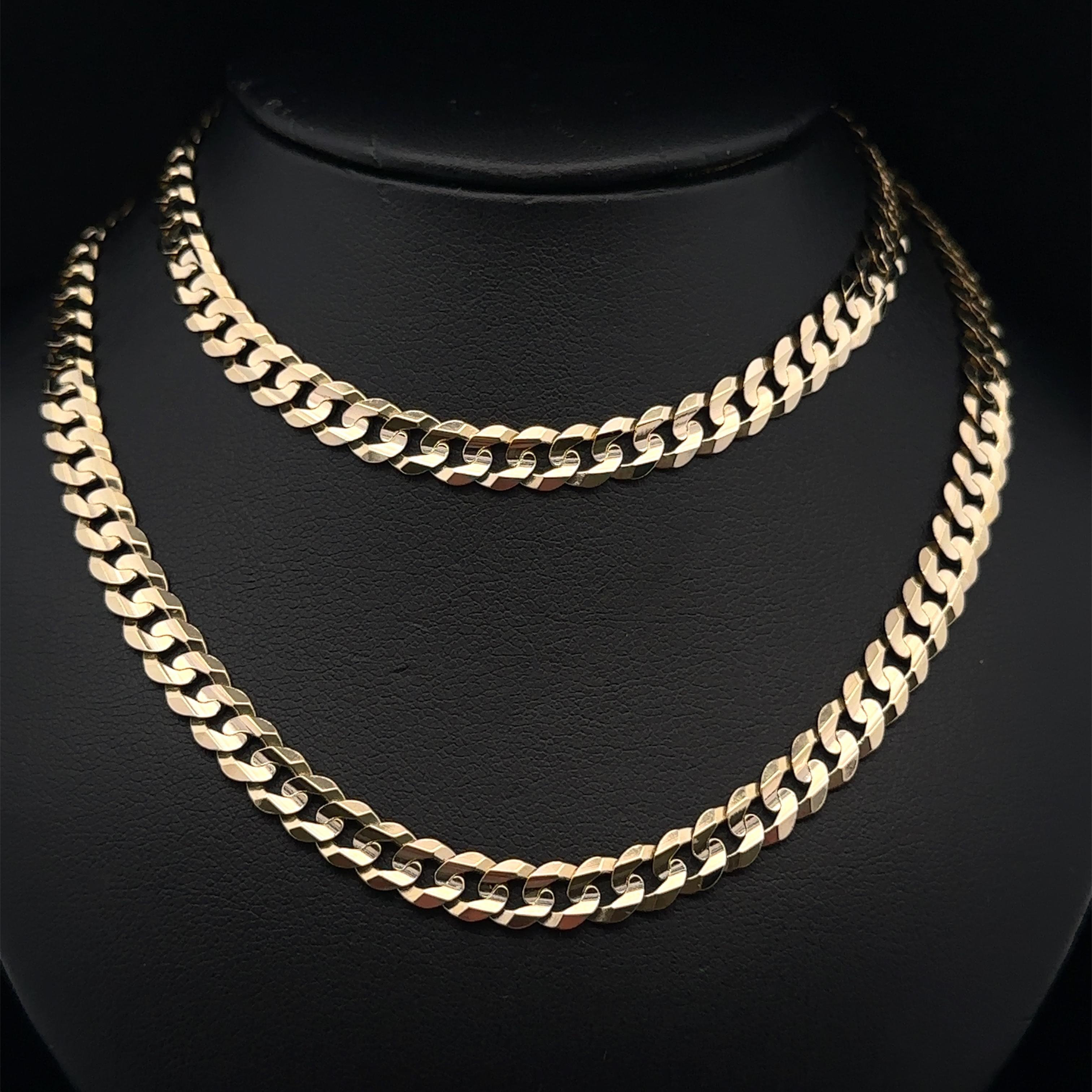 Italian Men's Solid 14k Yellow Gold 22