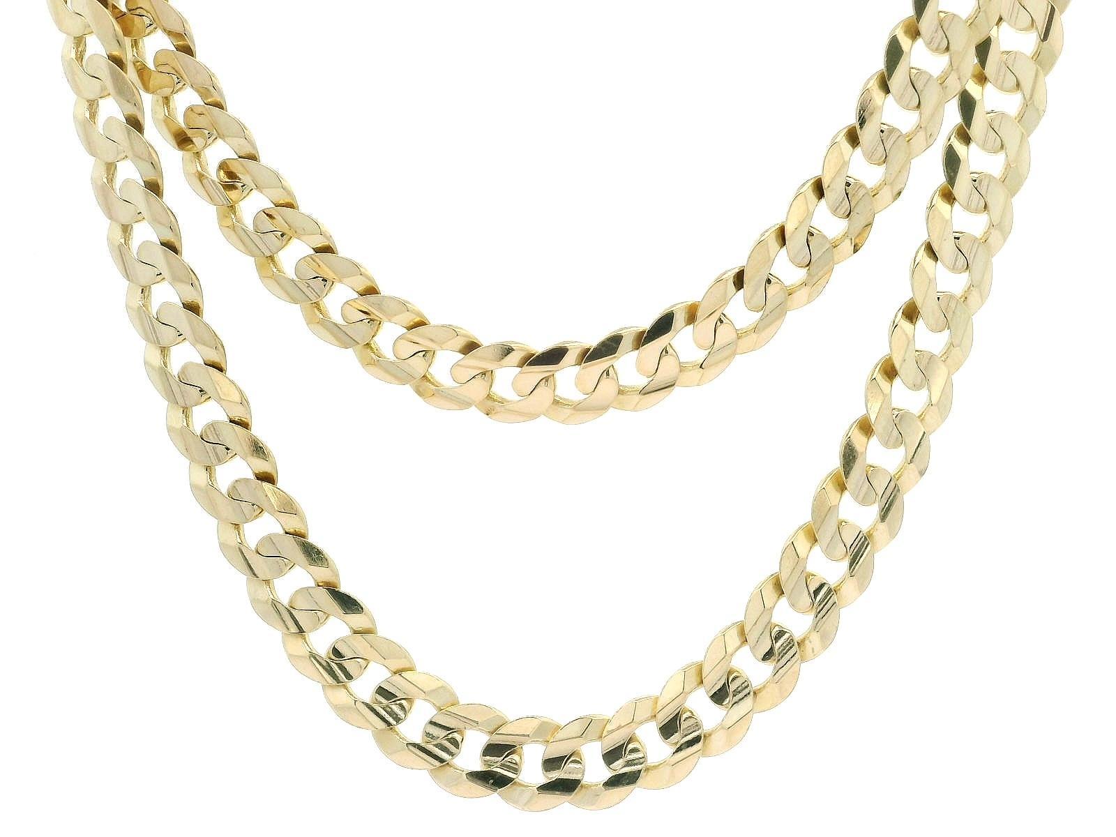 Italian Men's Solid 14k Yellow Gold 22