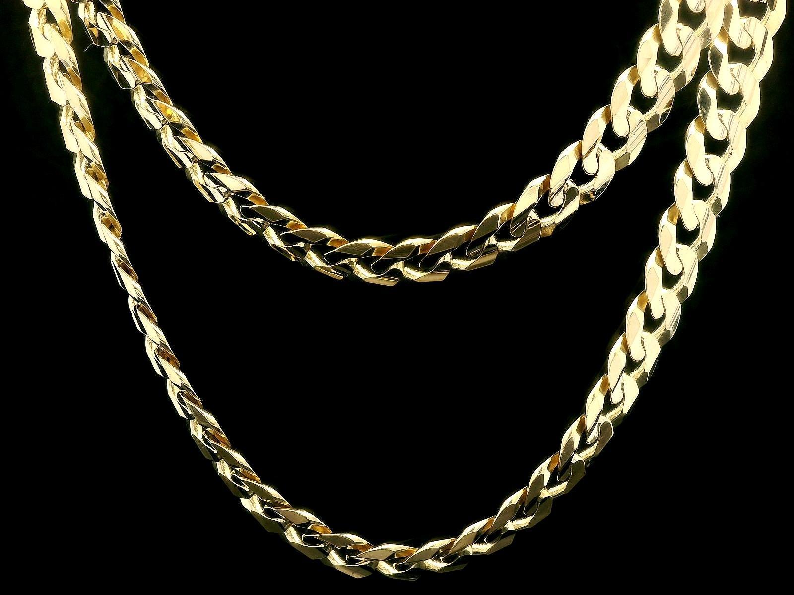 Italian Men's Solid 14k Yellow Gold 22