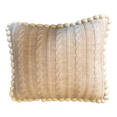 Kissen aus italienischer Merinowolle „Cableknit“ von Le Lampade
