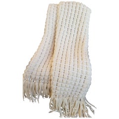 Italian Merino Wool Tassel Throw by Le Lampade