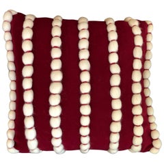 Italian Merino Wool Tufted and Gathered in a Nautical Pattern