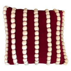 Italian Merino Wool Tufted and Gathered in a Nautical Pattern