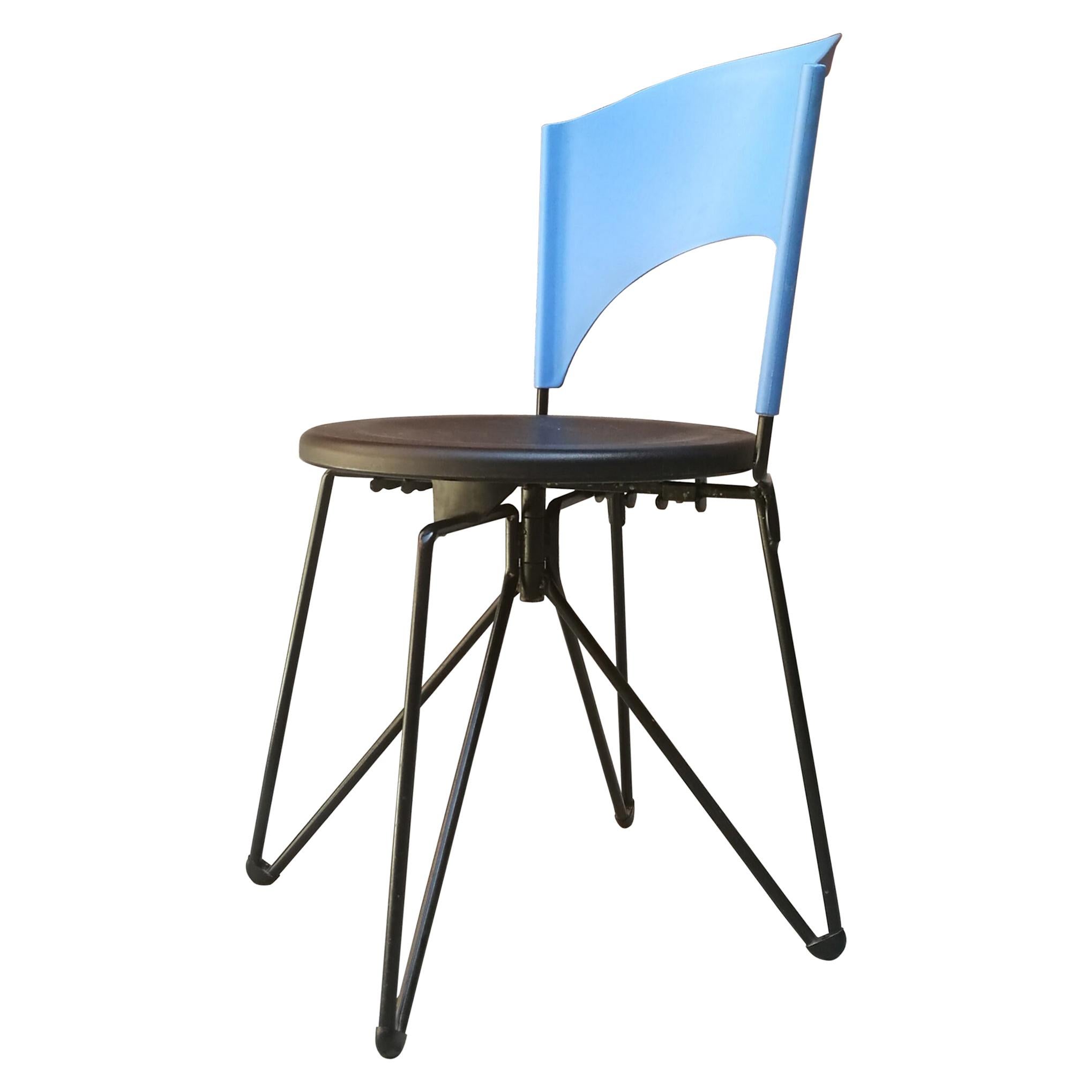 Italian Plastic Folding Chair by Cardo Bartoli for Bonaldo design, 1980s