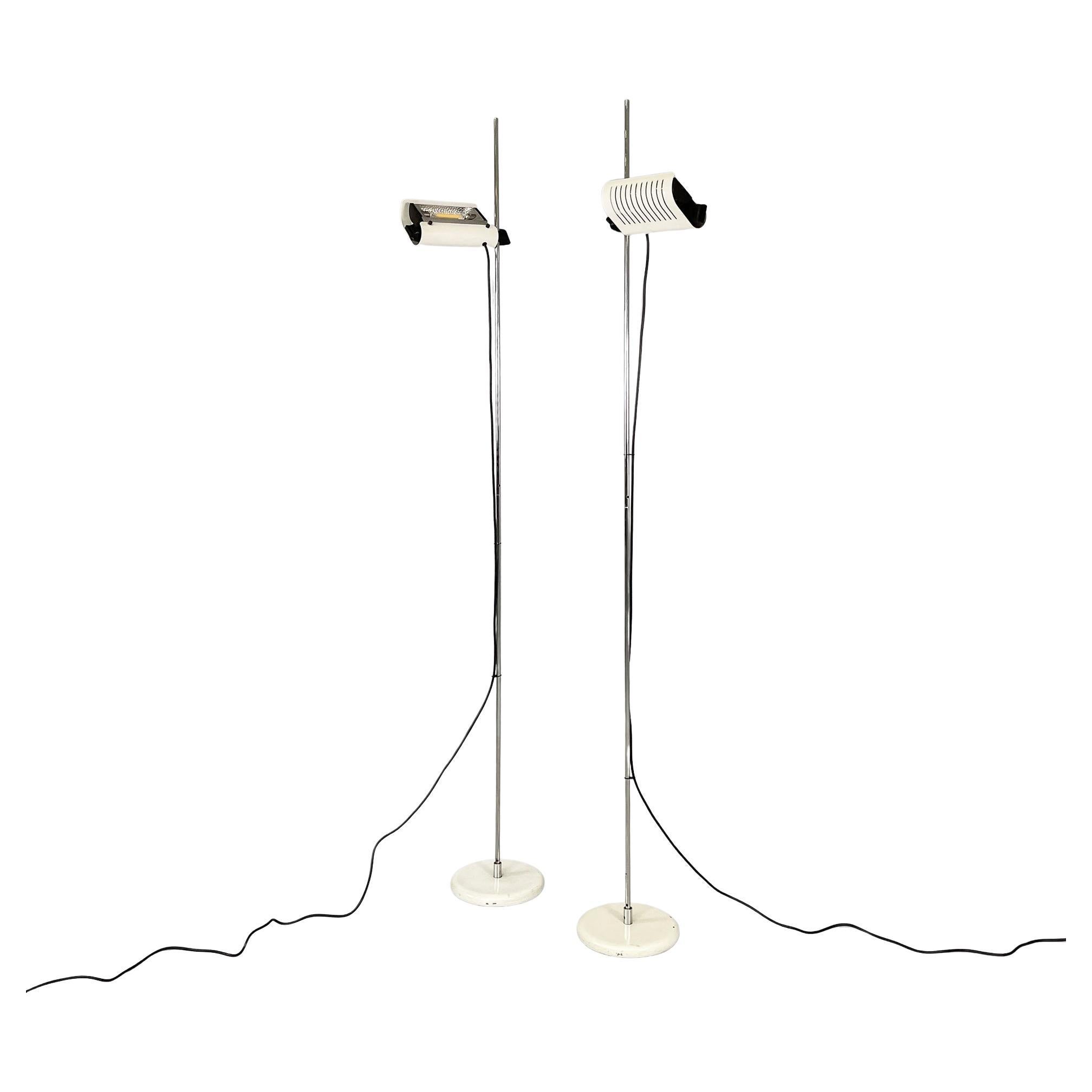 Italienische LED-Stehlampen aus Metall 626 di Joe Colombo für Oluce, 1970er Jahre