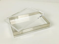 Italian Metal & Plexiglass Box, 1970s