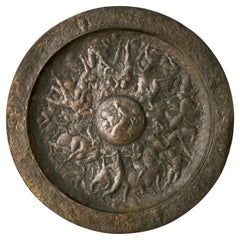 Italian Metal Relief Charger in The Manner of Eugenio Bellosio c. 1900