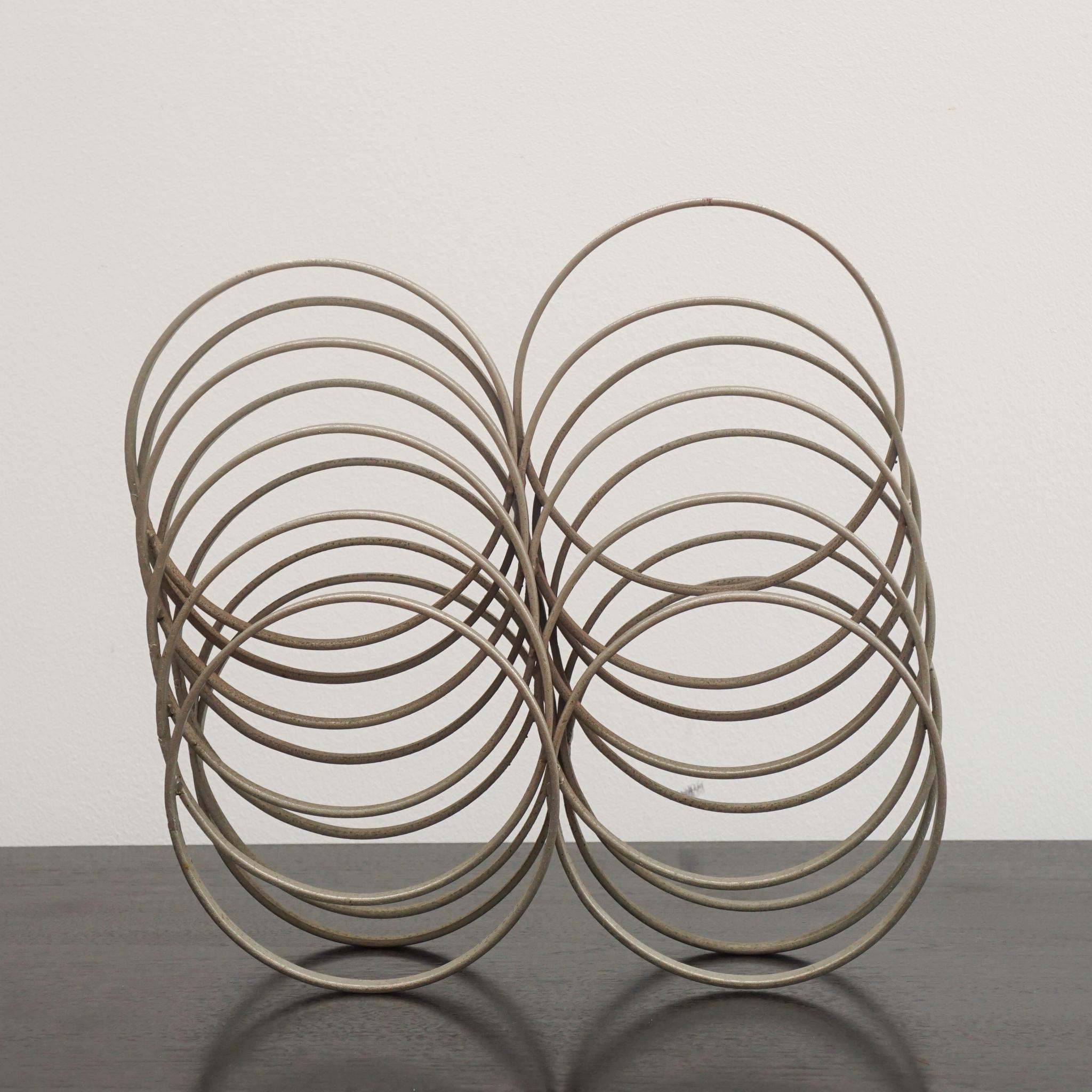 Italian Metal Ring Sculpture from 1970's For Sale 1