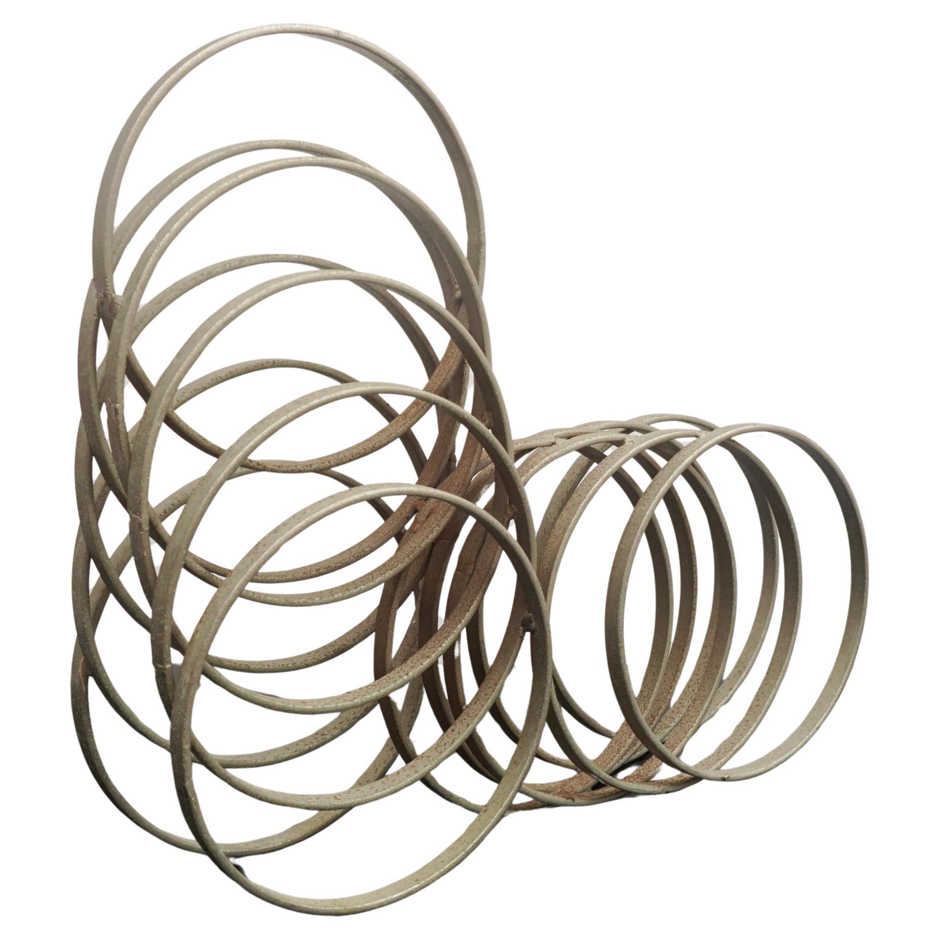 Italian Metal Rings Sculpture