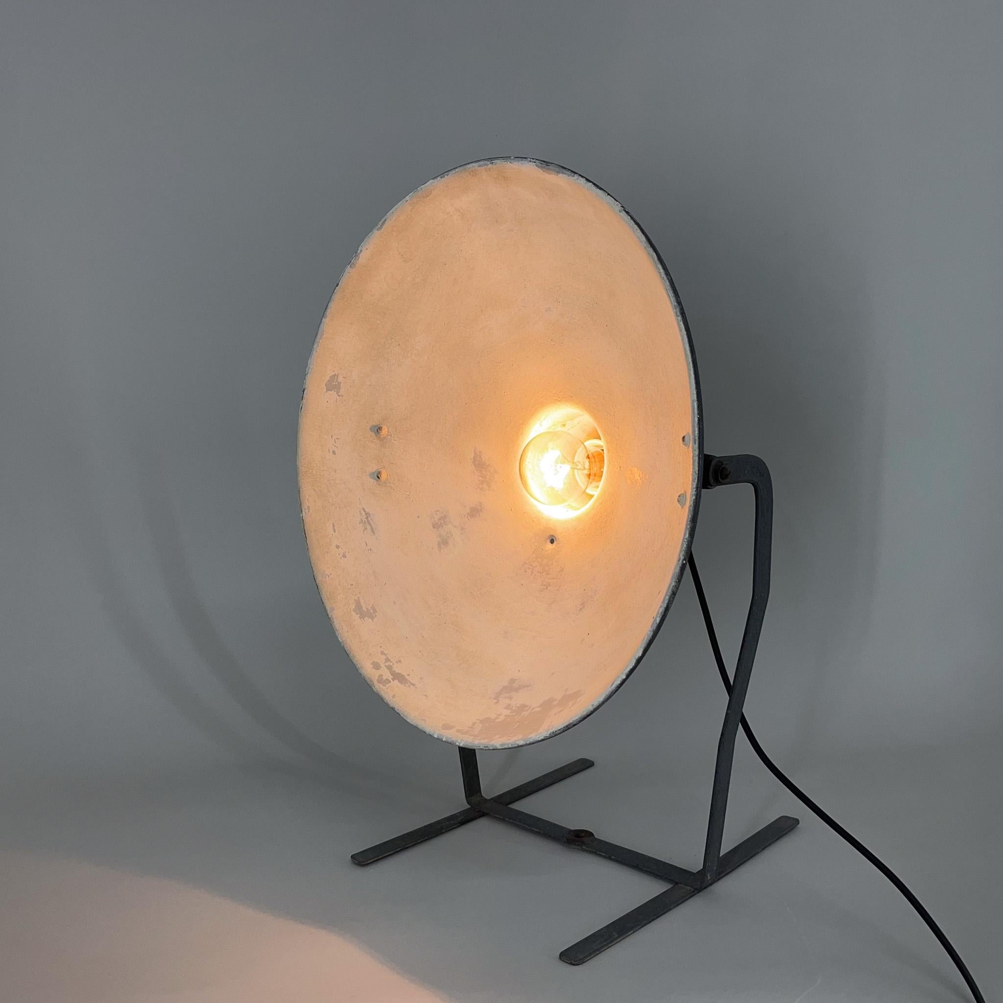 Industrial Italian Metal Table Lamp from Ing. S. Marcucci Srl. Coemar, 1950s-1960s
