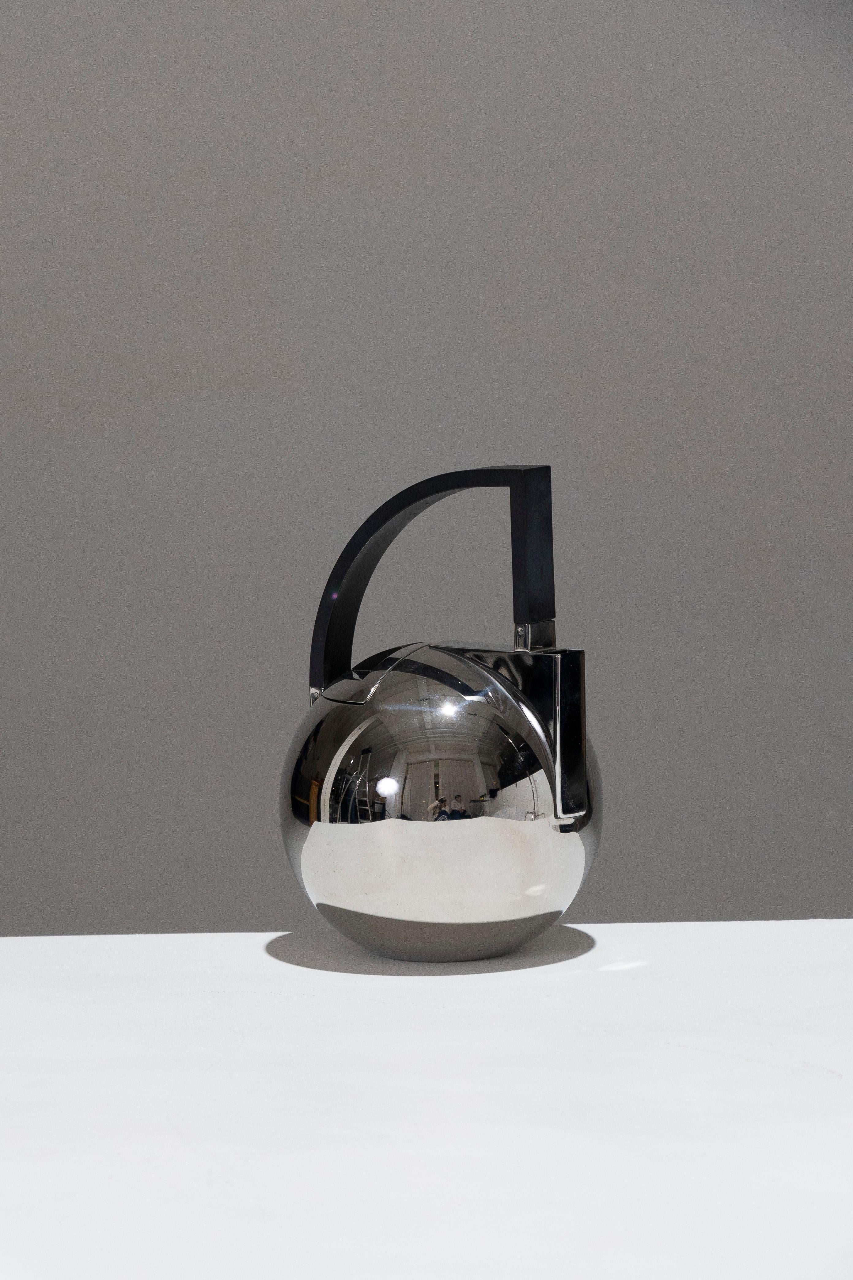Italian Metal Tea Set, 1980s 1