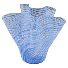 Italian Mezza Filigrana Fazzaletto Vase, 20th century