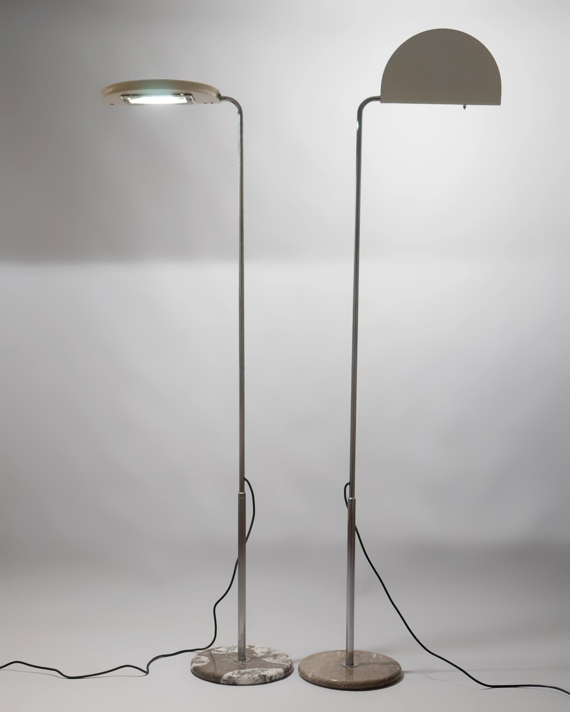 20th Century Italian Mezzaluna Floor Lamp by Bruno Gecchelin for Skipper Pollux For Sale