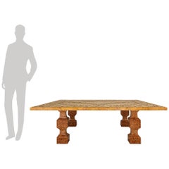 Italian Micro Mosaic and 17th century Rosso Verona marble coffee table