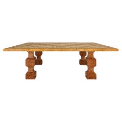Italian Micro Mosaic and 17th century Rosso Verona marble coffee table