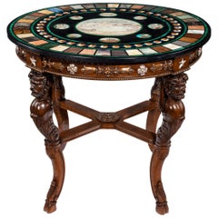Italian Micro Mosaic and Specimen Marble-Top Centre Table