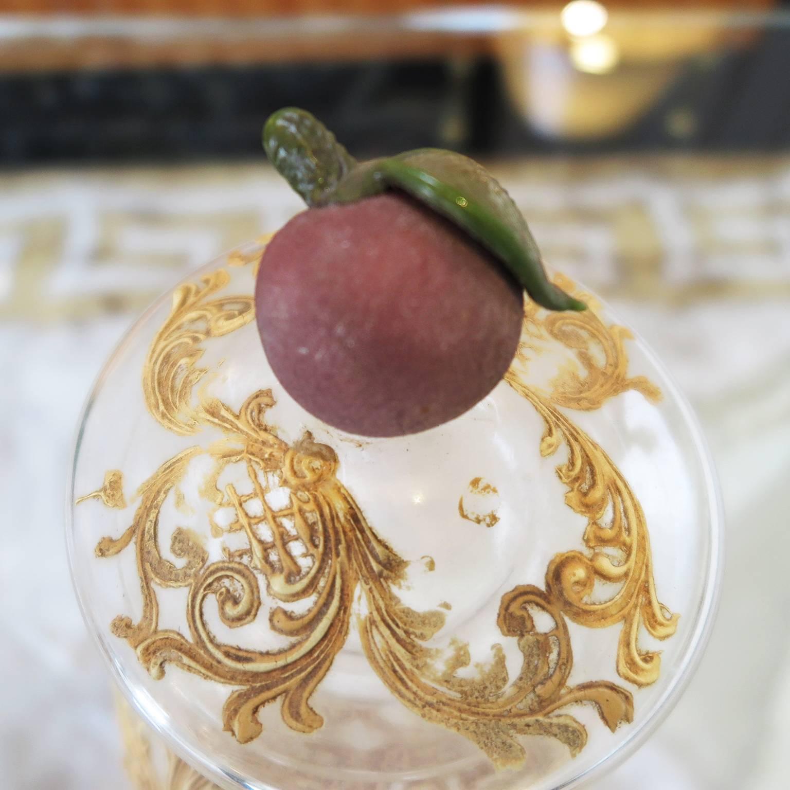 Italian Mid-1800s Decorated Venetian Glass Jars 5