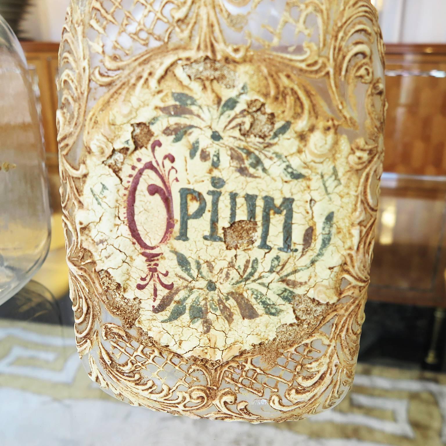 18th Century Italian Mid-1800s Decorated Venetian Glass Jars