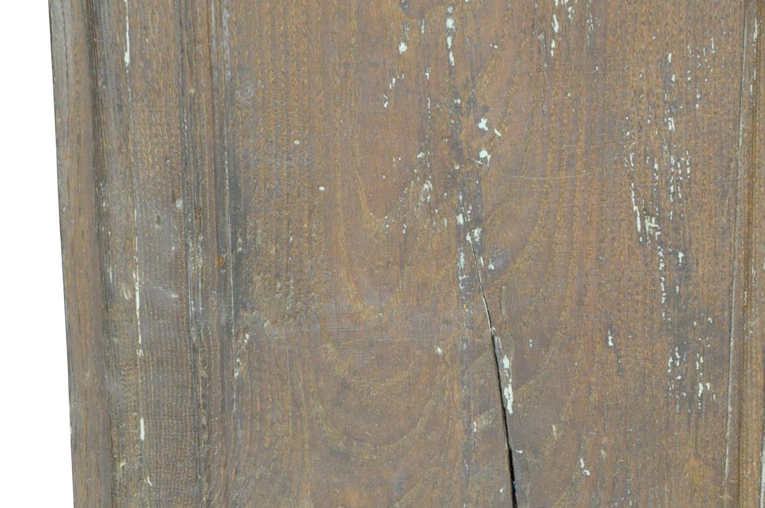 Chestnut Italian Mid-18th Century Entry Door For Sale