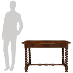 Italian mid 18th century Roman Baroque st. Walnut center table