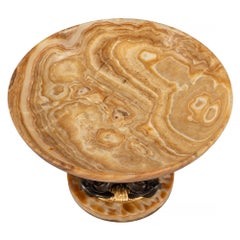 Italian Mid 19th Century Bronze, Ormolu And Alabastro Fiorito Centerpiece