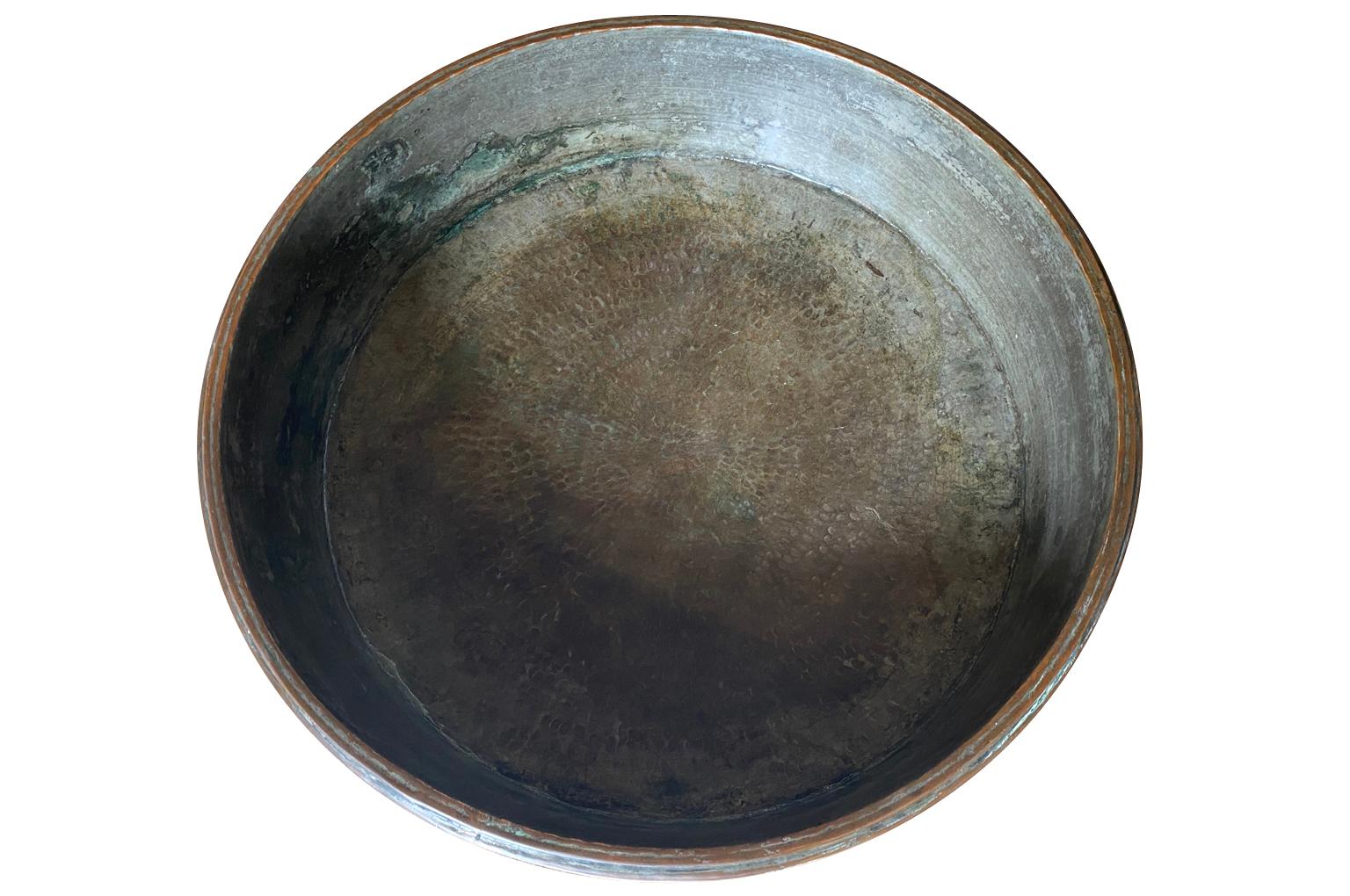 Italian Mid-19th Century Copper Pan In Good Condition For Sale In Atlanta, GA
