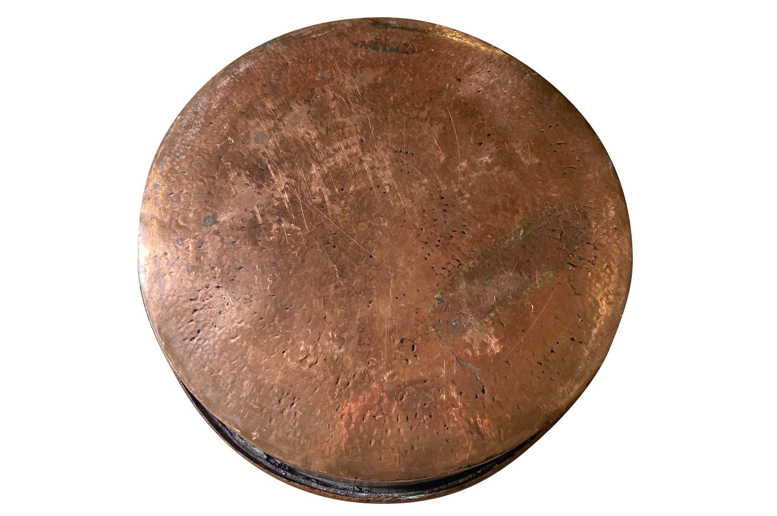 Italian Mid-19th Century Copper Pan For Sale 4