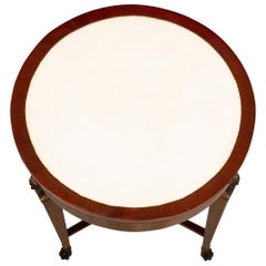 Italian Mid-19th Century Empire St. Circular Mahogany Center Table