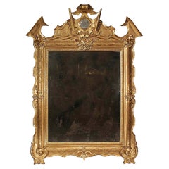 Italian Mid 19th Century Giltwood Mirror from Naples