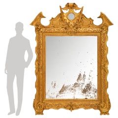 Italian Mid 19th Century Giltwood Mirror from Naples