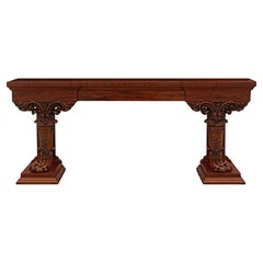 Italian Mid-19th Century Mahogany Regency St. Console