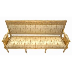 Italian Mid-19th Century Neoclassical Style Settee