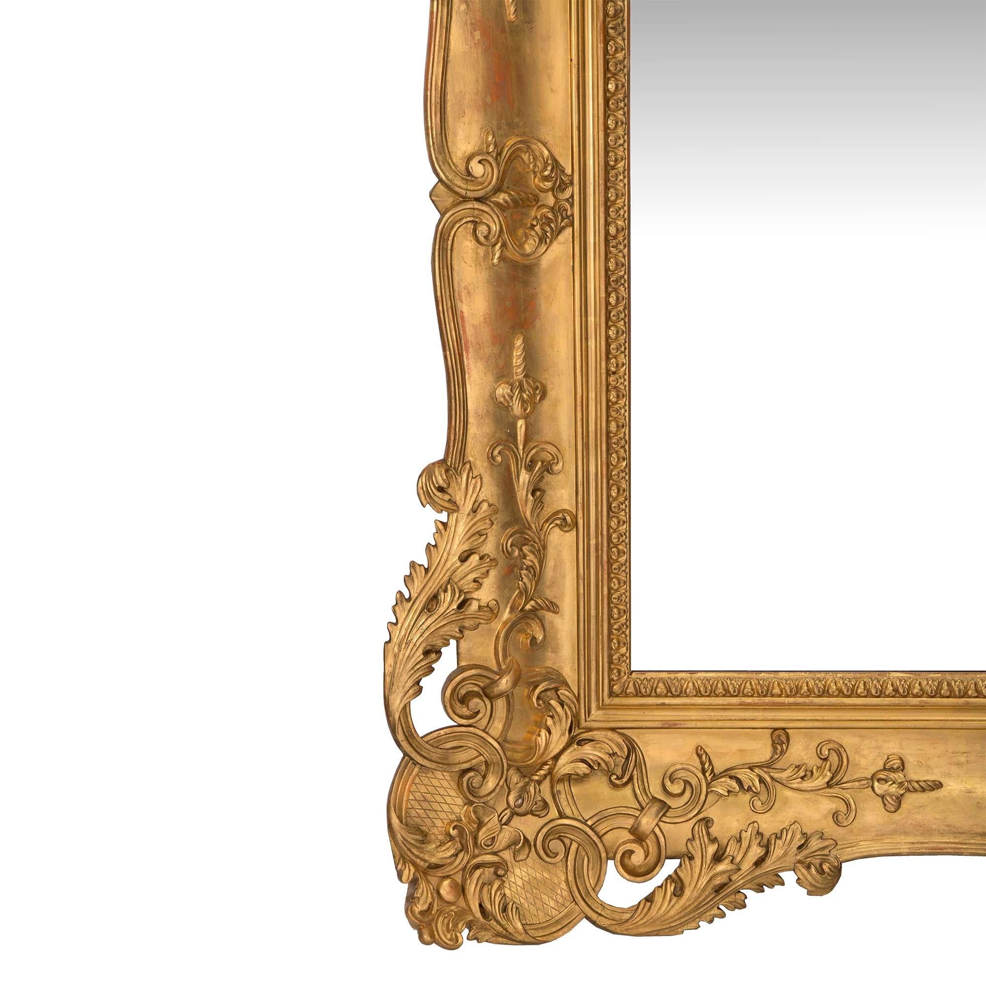 Italian Mid 19th Century Venetian Rectangular Mirror For Sale 1