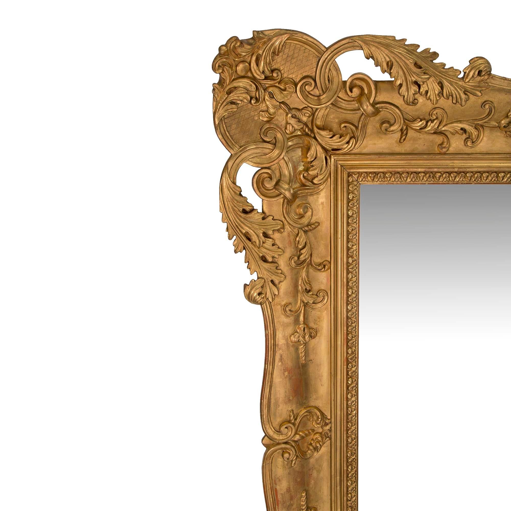 Italian Mid 19th Century Venetian Rectangular Mirror For Sale 2