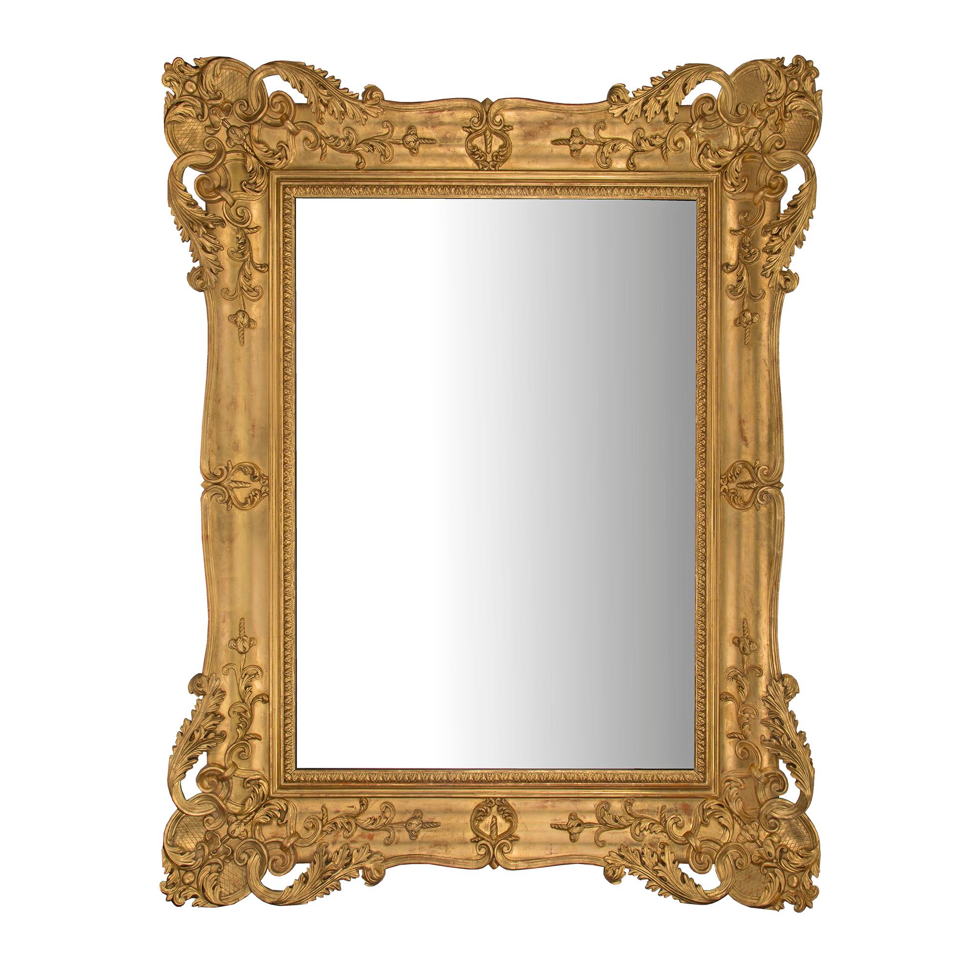 Miroir rectangulaire vénitien italien du milieu du XIXe siècle en vente 3