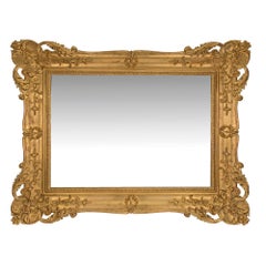 Italian Mid 19th Century Venetian Rectangular Mirror