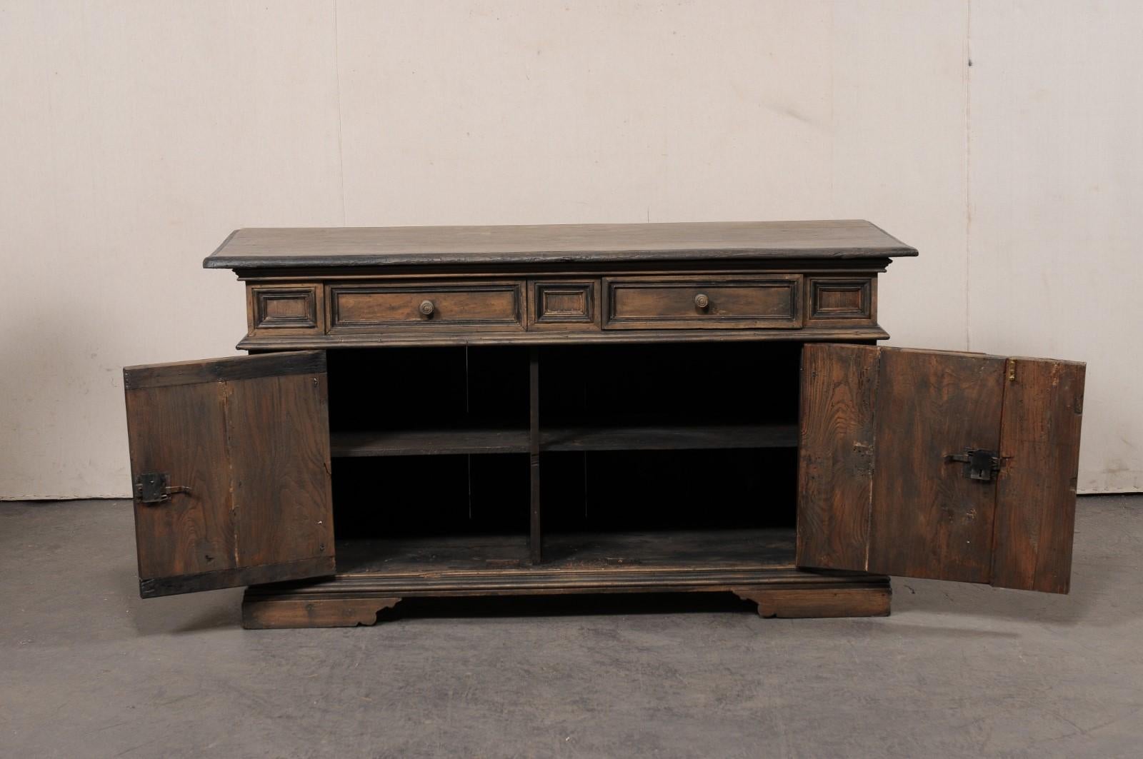 Italian Mid 20th C. Credenza Cabinet w/Nicely-Paneled Details For Sale 7