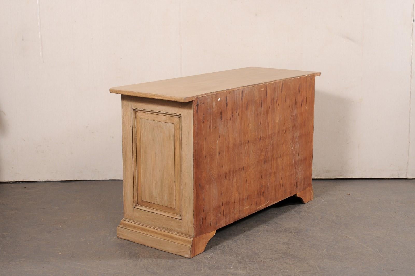 Italian Mid-20th C. Two Door Buffet Cabinet with Raised-Panel Design, 5 Ft Long For Sale 2