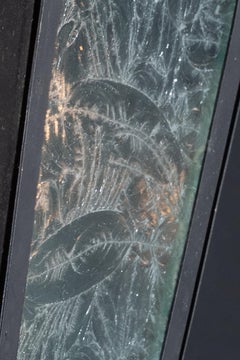 Italienische Eisenlaterne aus der Mitte des 20. Jahrhunderts mit geätztem Glas, paarweise erhältlich